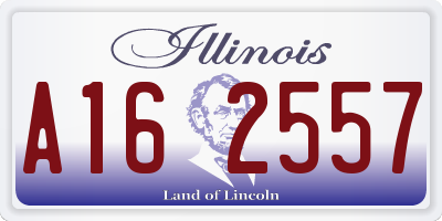 IL license plate A162557