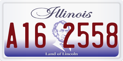 IL license plate A162558