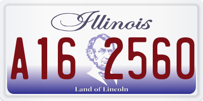 IL license plate A162560