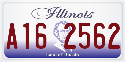 IL license plate A162562