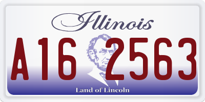 IL license plate A162563