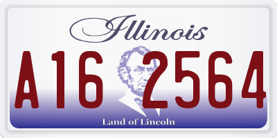 IL license plate A162564