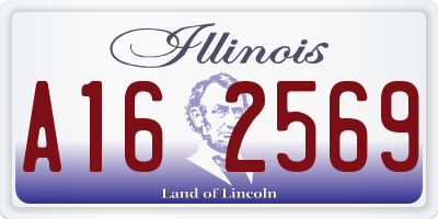 IL license plate A162569