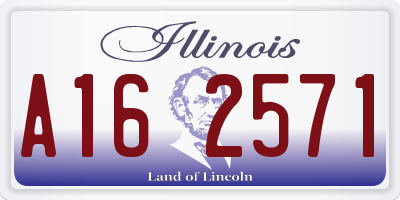 IL license plate A162571