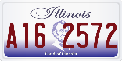IL license plate A162572