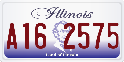 IL license plate A162575