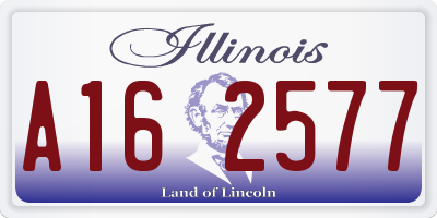 IL license plate A162577