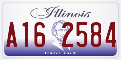 IL license plate A162584