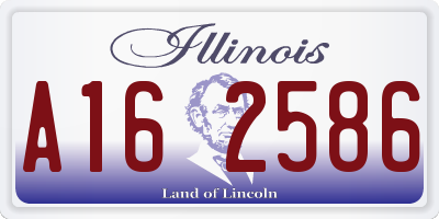 IL license plate A162586