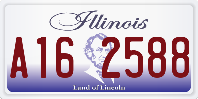 IL license plate A162588
