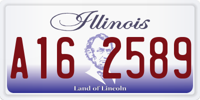 IL license plate A162589