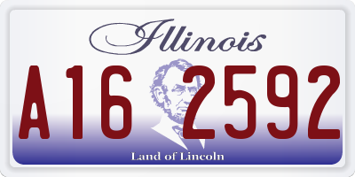 IL license plate A162592