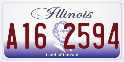 IL license plate A162594