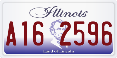 IL license plate A162596