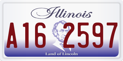 IL license plate A162597