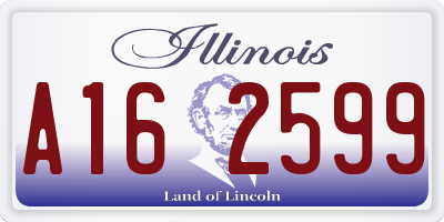 IL license plate A162599