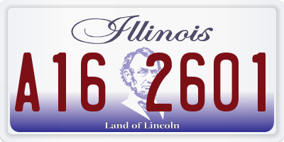 IL license plate A162601