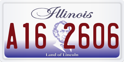 IL license plate A162606