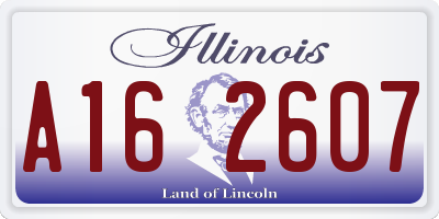 IL license plate A162607