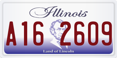 IL license plate A162609