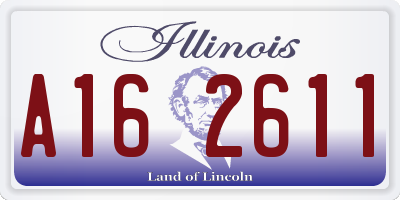 IL license plate A162611