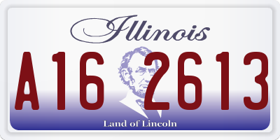 IL license plate A162613