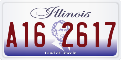 IL license plate A162617