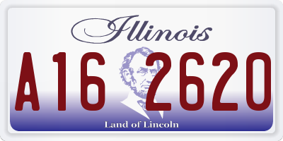 IL license plate A162620