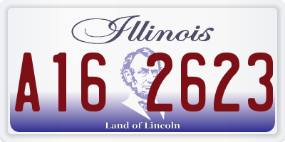 IL license plate A162623
