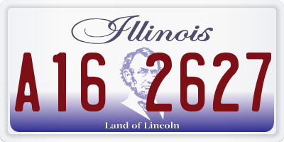 IL license plate A162627