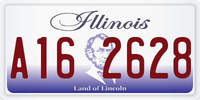 IL license plate A162628