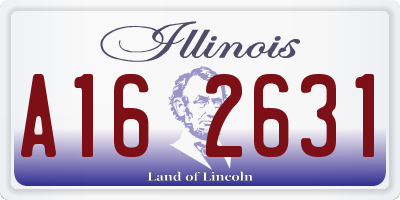 IL license plate A162631