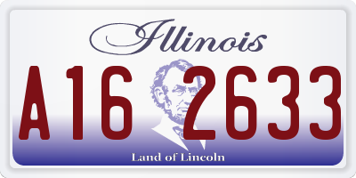 IL license plate A162633
