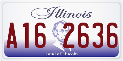 IL license plate A162636