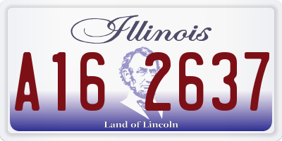 IL license plate A162637