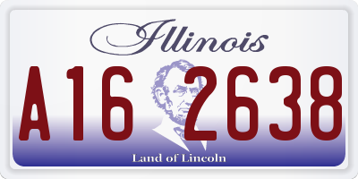 IL license plate A162638