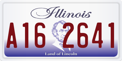 IL license plate A162641