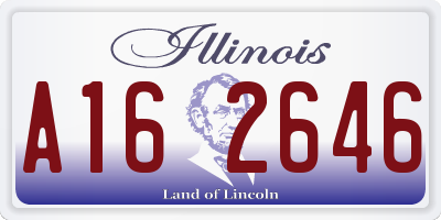 IL license plate A162646
