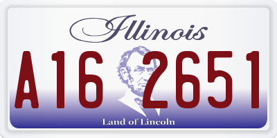 IL license plate A162651