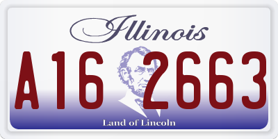 IL license plate A162663