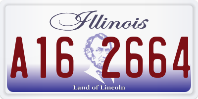IL license plate A162664