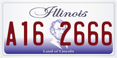 IL license plate A162666