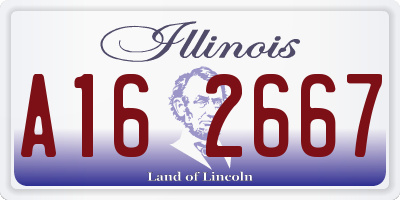 IL license plate A162667