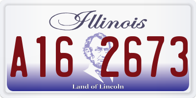 IL license plate A162673