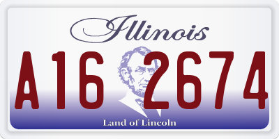 IL license plate A162674