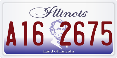 IL license plate A162675