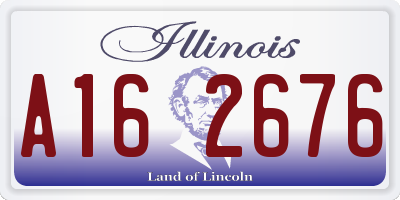 IL license plate A162676