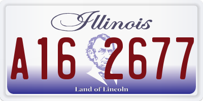 IL license plate A162677