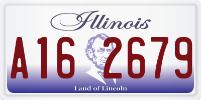 IL license plate A162679
