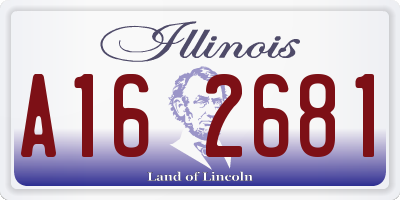 IL license plate A162681